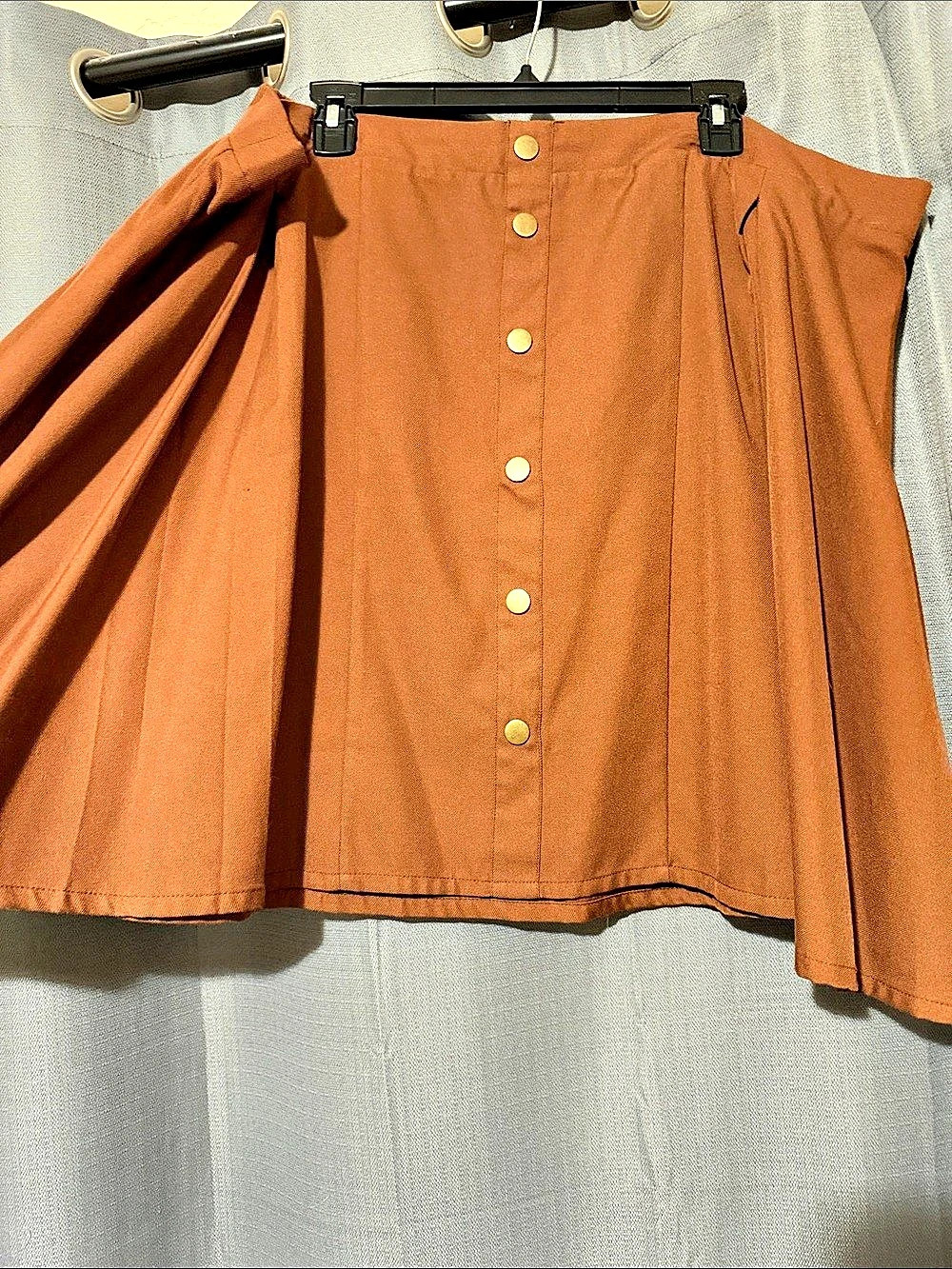 Torrid Mini Skirt with Buttons in Brown Size 3 Like New